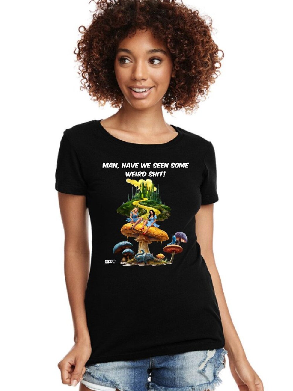 NWT. WOMENS DOROTHY AND ALICE T-SHIRT